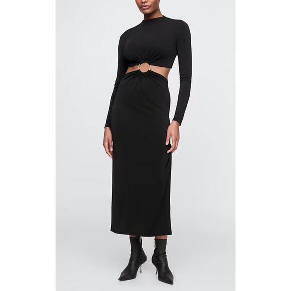 GAP x Cult Gaia - Cut-Out Ring Long Sleeve Maxi Dress/XS/NWT - Picture 1 of 10